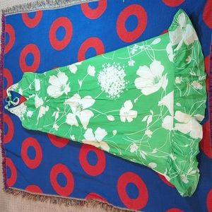 Anthropologie Odille Hawaiian Floral Maxi Dress